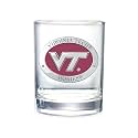 Heritage Pewter Virginia Tech Double Old Fashion | Double Rocks Glass 14 OZ for Liquor | Expertly Crafted Pewter Glass