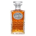 Heritage Pewter Whitetail Heritage Decanter | 25 OZ Liquor Pourer | Expertly Crafted Pewter Glass