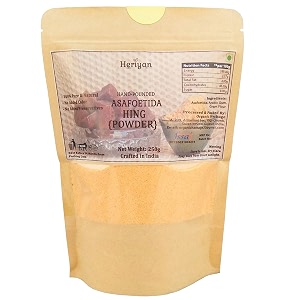 heriyan hingasafoetida 100 pure and natural  chemical free strong amp aromatic hing raw amp powder powder 250g