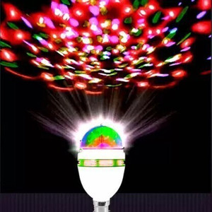 hermano 360 degree led crystal rotating bulb magic disco led light single disco ball