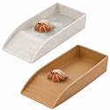Hermit Crab Salt Water Pool Dishes 2-Pack, Hermit Crab Water Pool Climbing Ramp, Habitat Enrichment Toy for Bearded Dragon Lizard Tortoise Frog Gecko, Reptile Feeding Dish Tank Accessories (Bathing)