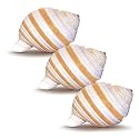 Hermit CrabShells | Shells for Hermit Crabs | 3 Banded Tonna Shells 3"-3.5" | Opening Size Approx. 2.75"-3" | Hermit Crab House for Décor | Plus Free Nautical eBook by Joseph Rains