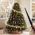 HERNEST 6.5ft Pre-Lit Artificial Christmas Tree with Magic Wand & Remote
