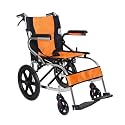 Hero Ecomed Winn 202L Manual Aluminium Wheelchair - Lightweight Foldable Frame with Dual Braking System, Adjustable Footrest, Antimicrobial Seat for Elderly, Patients & Home Care