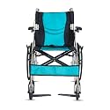 Hero Ecomed Winn 203 L | Lightweight Manual Aluminium Wheelchair | Foldable Frame | Flippable Backrest | Propelling Ring | Easy Portable Wheelchair For Patients & Elderly | 100 kg Capacity
