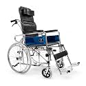 Hero Ecomed Winn 303 C | Manual Wheelchair with Propelling Ring | Chrome Plated MS Frame | High Back Foldable Wheelchair | Commode Provision | For Patients & Elderly | 100 kg Capacity