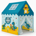 HERRYENTERPRISE DINOSAURS Foldable Play Tent for Boys & Girls | Outdoor Playhouse Hut