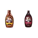 HERSHEY'S Caramel Flavored Syrup | Delicious Caramel Flavor | 600 Gm Bottle + HERSHEY'S Chocolate Flavored Syrup | Delicious Chocolate Flavor | 1.3 kg Bottle, Liquid
