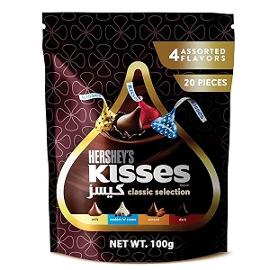 hershey39s kisses classic assortment 4 flavours 100g imported
