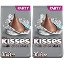 HERSHEY'S KISSES Milk Chocolate Candy Party Pack, 35.8 oz (Pack of 2)