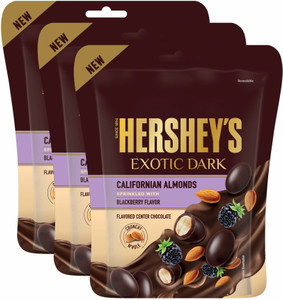 HERSHEYS Exotic Dark Californian Almond Blackberry Truffles