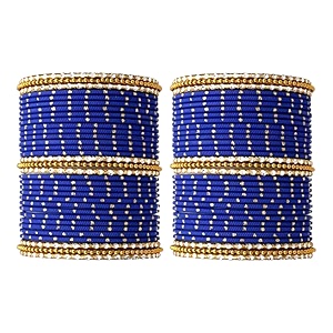 combo of metal gold plated dotted glossy and matte bangle for women and girls pack of 66 bl b cvb-22