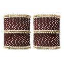 Combo Of Metal Gold Plated Dotted Glossy and Matte Bangle for Women and Girls (Pack of 66) BL B CVB-22