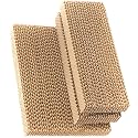 Hessaire Replacement Evaporative Cooler Pads - Swamp Cooler Replacement Pads Corrugated Build - Low Odor Xel50 Media Evaporative Cooling Pad for 3100 CFM Cooler Fan - 3 Panels, 21.75” x 10” &amp; 18”