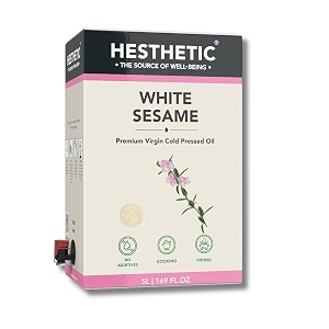 hesthetic cold pressed black sesame gingelly oil 5l bag-in-box  pure kale til ka tel  unrefined sesame cooking oil for tempering stir-fry noodles amp finishing
