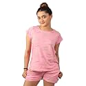 Hestia | Co-Ord Night Wear with Shorts and T-Shirt for Women | Co Ord Cotton Night Suit for Woman | Anti Rash Fabric Night Dress Set | Shrink Free | Breathable Fabric (Co-Ordinate Set 1)