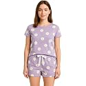 Hestia | Co-Ord Night Wear with Shorts and T-Shirt for Women | Co Ord Cotton Night Suit for Woman | Anti Rash Fabric Night Dress Set | Shrink Free | Breathable Fabric (Co-Ordinate Set 1)