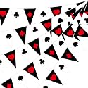 HESTYA 5 Pcs 49 Ft Casino Party Decorations Pennant Banner Vegas Flags