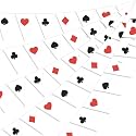 HESTYA 5 Pcs Poker Party Decorations, 49 Ft Casino Card Triangle Banner