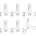 HESTYA 6 Pack 7 Inch Clear Acrylic Easel Stands for Plate Display