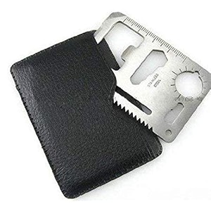 hetkrishi ininja tools black swiss army knive18 in 1 multipurpose 11 in 1 card knife
