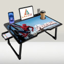 hevenq Foldable with Cup Holder, Wood Portable Laptop Table