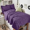 HEVUMYI 5-Piece Twin Comforter Set, Grape Purple Bed in a Bag