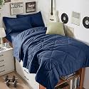 HEVUMYI 5-Piece Twin XL Comforter Set, Navy Bed in a Bag