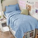 HEVUMYI 5-Piece Twin XL Comforter Set, Light Blue Bed in a Bag