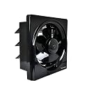 HEWA Ventilo 200mm (square) High Speed Exhaust fan for Kitchen Bathroom with Dust Protection Shutters and 2 Years Warranty (Black)