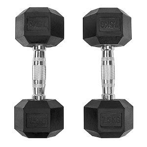 Hex Dumbbell Set - 7.5kg x 2