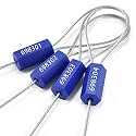 Hexagonal Cable Security Seal Pull Tight OTL - Security Tag Straps for Trailers, Cargo, Containers, Vans, Oil Tank Truck, Milk Vehicle, Coal Conveyor (100, BLUE)