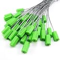 Hexagonal Cable Security Seal Pull Tight OTL - Security Tag Straps for Trailers, Cargo, Containers, Vans, Oil Tank Truck, Milk Vehicle, Coal Conveyor (50, GREEN)