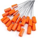 Hexagonal Cable Security Seal Pull Tight OTL - Security Tag Straps for Trailers, Cargo, Containers, Vans, Oil Tank Truck, Milk Vehicle, Coal Conveyor (25, ORANGE)