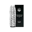 HexClad 25 oz Chrome Vacuum Insulated Cocktail Shaker w/Jigger & Strainer