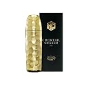 HexClad 25 oz Gold Vacuum Insulated Cocktail Shaker w/Jigger &amp; Strainer