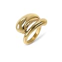 Hey Harper Gold Ring for Women - Gold Plated Stacking Waterproof & Sweatproof Jewerly Ring - Everday Non Tarnish Cute Fashion Circle Rings