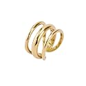 Hey Harper Gold Ring for Women - Gold Plated Stacking Waterproof &amp; Sweatproof Jewerly Ring - Everday Non Tarnish Cute Fashion Circle Rings