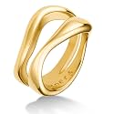 Hey Harper Gold Ring for Women - Gold Plated Stacking Waterproof &amp; Sweatproof Jewerly Ring - Everday Non Tarnish Cute Fashion Circle Rings