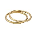 Hey Harper Gold Ring for Women - Gold Plated Stacking Waterproof &amp; Sweatproof Jewerly Ring - Everday Non Tarnish Cute Fashion Circle Rings