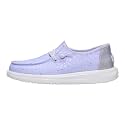 HEYDUDE Girl's Toddler Wendy Sparkle Surprise Loafer | Glitter Star Upper