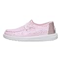 HEYDUDE Girl's Toddler Wendy Sparkle Surprise Loafer | Glitter Star Upper