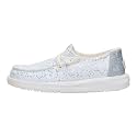 HEYDUDE Girl's Toddler Wendy Sparkle Surprise Loafer | Glitter Star Upper
