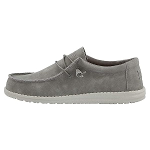 HEYDUDE Mens Wally Fabricated Leather Wide Slip
