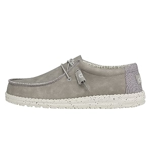 HEYDUDE Mens Wally Fabricated Leather Wide Slip
