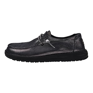 HEYDUDE Womens Wendy Metallic Sparkle Slip On