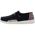 HEYDUDE Women's Wendy Stretch Canvas Slip On Shoes | Easy On Loafer