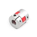 Heyiarbeit 12.7mm to 12.7mm M4 Aluminium Plum Flexible Shaft Coupling 35mmx30mm(LxD) for 3D Printer CNC and Servo Stepped Motor 1PCS
