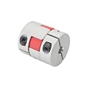 Heyiarbeit 7mm to 7mm Shaft Coupling Aluminium Flexible Plum Coupling D30 L35 Connector Flexible Coupler for 3D Printer CNC Machine and Servo Stepped Motor