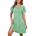 Heymoments Short Sleeve Crewneck Summer Dresses for Women